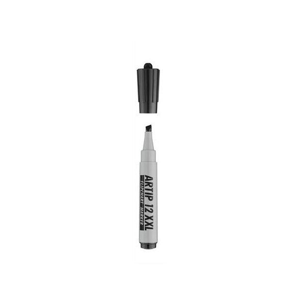 Flipchart marker, 1-4 mm, vágott, ICO "Artip 12 XXL", fekete