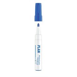   Tábla- és flipchart marker, 1-3 mm, kúpos, ICO "Plan", kék