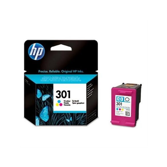 Tintapatron "DeskJet 2050" nyomtatóhoz, HP "nr301" színes, 165 oldal
