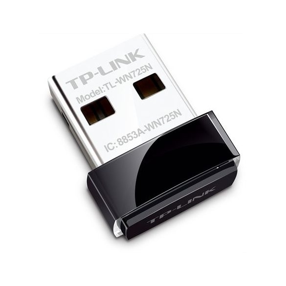 USB adapter, mini, vezeték nélküli, 150 Mbps, TP-LINK "TL-WN725N"