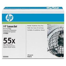   Lézertoner "LaserJet P3015" nyomtatóhoz, HP "CE255X" fekete, 12,5k