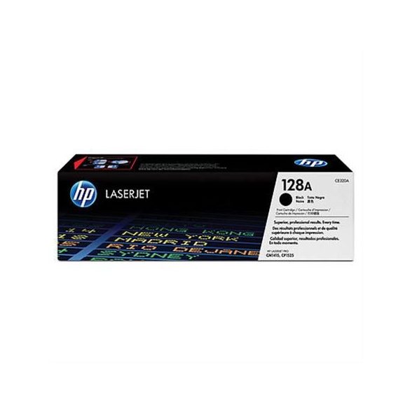 Lézertoner "Color LaserJet Pro CM1415, CP1525N" nyomtatókhoz, HP "CE320A" fekete, 2K