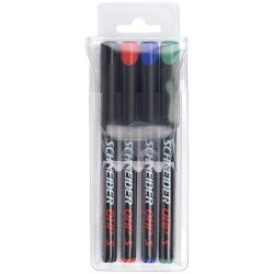   Alkoholos marker készlet, OHP, 0,4 mm, SCHNEIDER "Maxx 220 S", 4 különböző szín