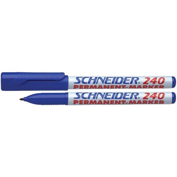 Alkoholos marker, 1-2 mm, kúpos, SCHNEIDER "Maxx 240", kék