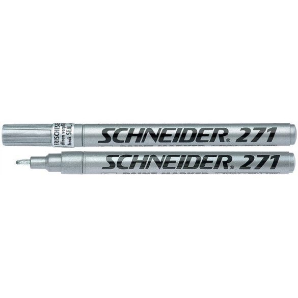 Lakkmarker, 1-2 mm, SCHNEIDER "Maxx 271", ezüst
