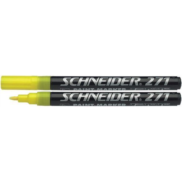 Lakkmarker, 1-2 mm, SCHNEIDER "Maxx 271", sárga