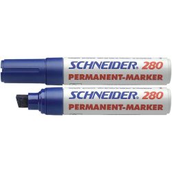   Alkoholos marker, 4-12 mm, vágott, SCHNEIDER "Maxx 280", kék