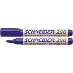   Tábla- és flipchart marker, 1-3 mm, kúpos, SCHNEIDER "Maxx 290", kék