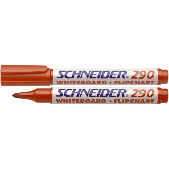 Tábla- és flipchart marker, 1-3 mm, kúpos, SCHNEIDER "Maxx 290", piros