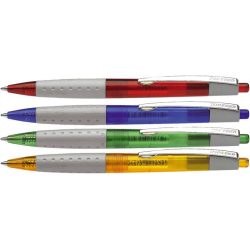   Golyóstoll, 0,5 mm, nyomógombos, SCHNEIDER "Loox", kék