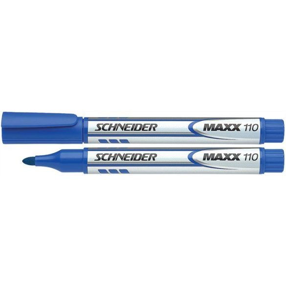 Tábla- és flipchart marker, 1-3 mm, kúpos, utántölthető, SCHNEIDER "Maxx Eco", kék