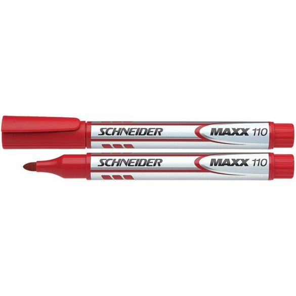 Tábla- és flipchart marker, 1-3 mm, kúpos, SCHNEIDER "Maxx Eco", piros