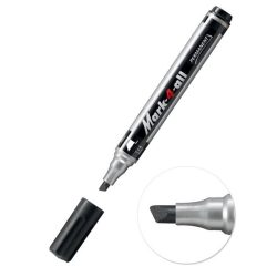  Alkoholos marker, 1-4 mm, vágott, STABILO "Mark-4-all", fekete