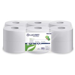   Toalettpapír, 2 rétegű, 120 m, 19 cm átmérő, LUCART, "Eco", fehér