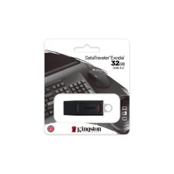   Pendrive, 32GB, USB 3.2, KINGSTON "DataTraveler Exodia", fekete-fehér