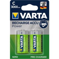   Tölthető elem, C baby, 2x3000 mAh, előtöltött, VARTA "Power"