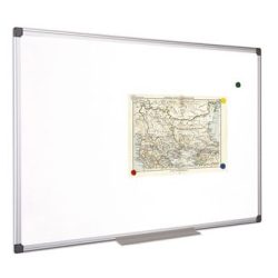   Fehértábla, mágneses, 90x120 cm, alumínium keret, VICTORIA